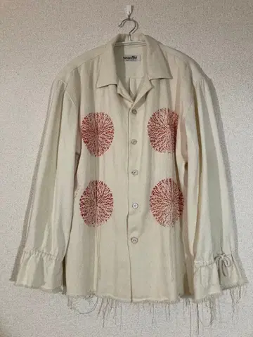 [ 레어 정가 40,700엔 ] NANUA / SILK NOIL SHIRT