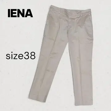 IENA 38 테이퍼드 팬츠 베이지 출퇴근 슬랙스