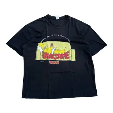 90s 심슨 호머 INACTIVE WEAR 티셔츠 XL