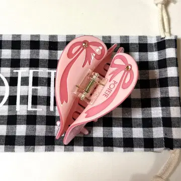 [미사용 새상품.복조리 포함] POTETE 하트 리본 헤어 클립