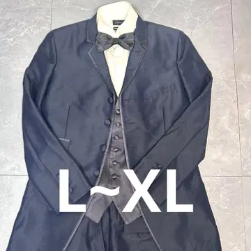 컨디션 최상 고급 3종 세트 턱시도 신랑 네이비 촬영용 결혼식