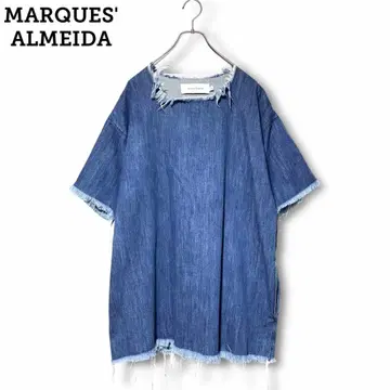 MARQUES' ALMEIDA 데님 풀오버 탑