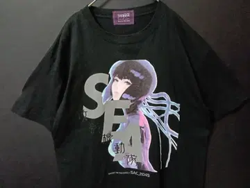 [완판템] WIND AND SEA x 공각기동대 SAC_2045 티셔츠 블랙