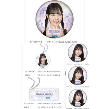 이리에 리사 Juice=Juice 팬 사진 스틱용 클립 커버 캔뱃지 외