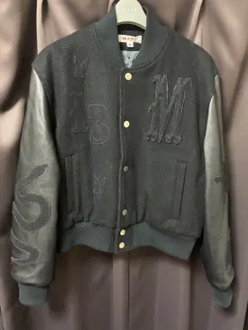 MASU 24AW 46 VARSITY JACKET leather