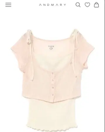 ANDMARY 앤드마리 Mary tops set
