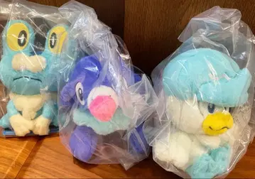 포켓몬 제일복권 30주년 물 타입 포켓몬 봉제 인형 3종 세트