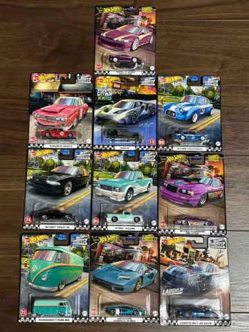 Hot Wheels 부르바드 세트 10대