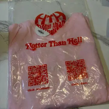 HTH Hotter Than Hell 티셔츠 핑크