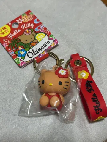 Hello Kitty 오키나와 한정판 러버 입체 키링