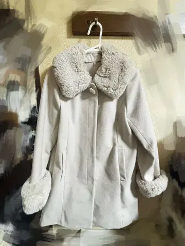 GRL 퍼 비쥬 플레어 코트