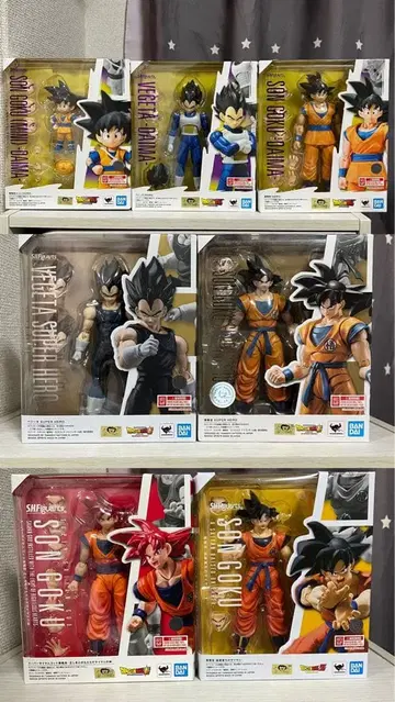 S.H.Figuarts 드래곤볼 7체 세트 손오공 베지터