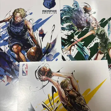 ONE PIECE x NBA 미니 포스터 사보 상디 야마토