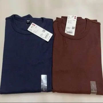 UNIQLO 소프트 리브T 긴팔 2장 세트 L 사이즈