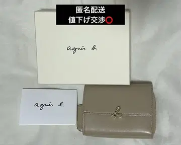 agnes b. 에네스베 3단 폴더형 지갑 [ 보증서 포함 ]