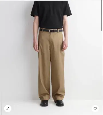 COS COTTON WIDE-LEG CHINOS