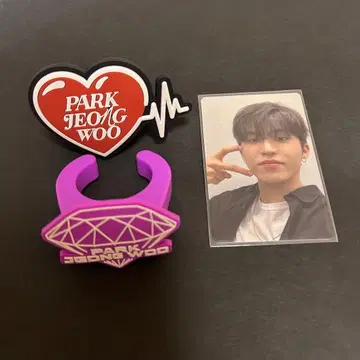 treasure 정우 응원봉 반지 트레이딩 카드