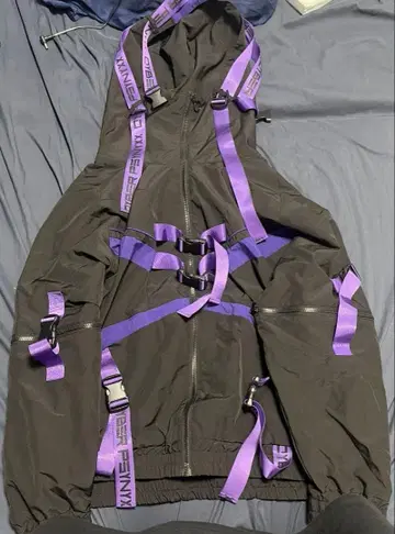 PSYNYXX CYBER 나일론 테이프 저지 블랙