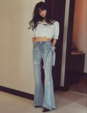 PELLICULE ribbon brilliant denim