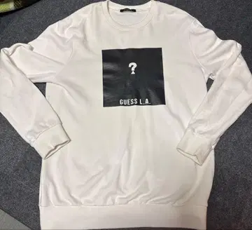 GUESS 화이트 흰색 맨투맨 L 한국제