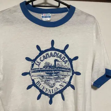 Hanes SS CANADIANA 프린트 T셔츠 화이트 L