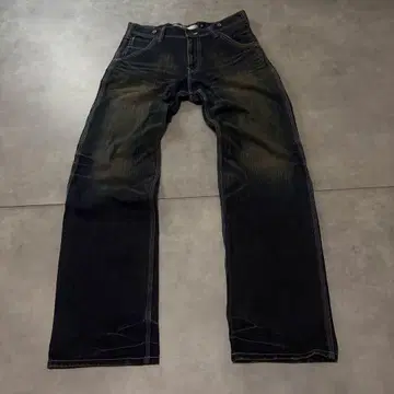 Y2K Gimmick Mud Faded Painter Jeans 30