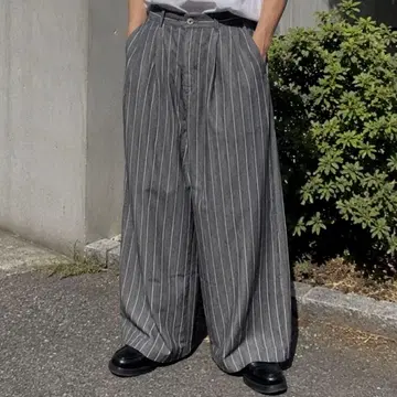 90s archive 빈티지 스트라이프 와이드 슬랙스