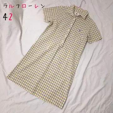 라코스테 원피스 42 LL 사이즈 LACOSTE 체크 무늬