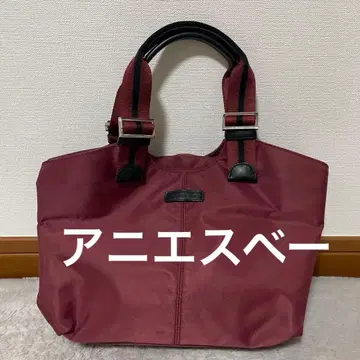 새상품급 에네스베 핸드백 토트백 나일론 agnes b.