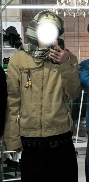 후드 부착 스카프 포커즈 11747391