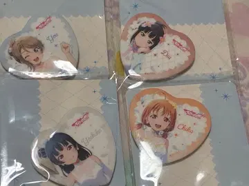 러브 라이브 모리 판타지 한정판 하트형 캔뱃지 4개 세트