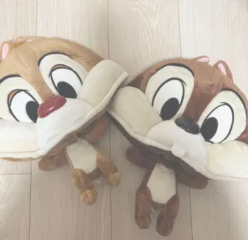 디즈니 리조트 칩과 데일 팬캡 2개 세트 페어