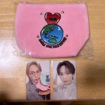 JO1 EIEN 영연 요나시로 쇼 포포포 파우치 귀여운 컬러 핑크