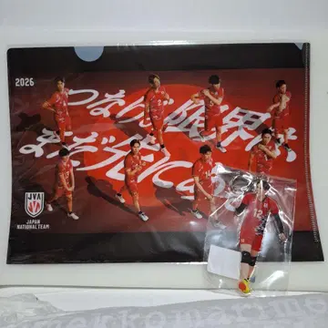 배구 일본 대표 2026 클리어 파일과 타카하시 아이 선수 아크릴 키링