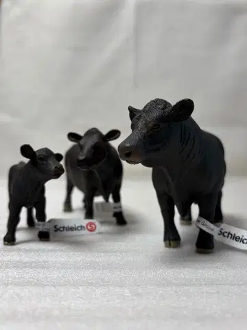 Schleich 슐라이히 소 피규어 3개 세트