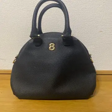 muta marine 펀칭 레더 핸드백 8로고