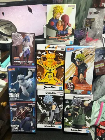NARUTO 피규어 8점 세트 미사용
