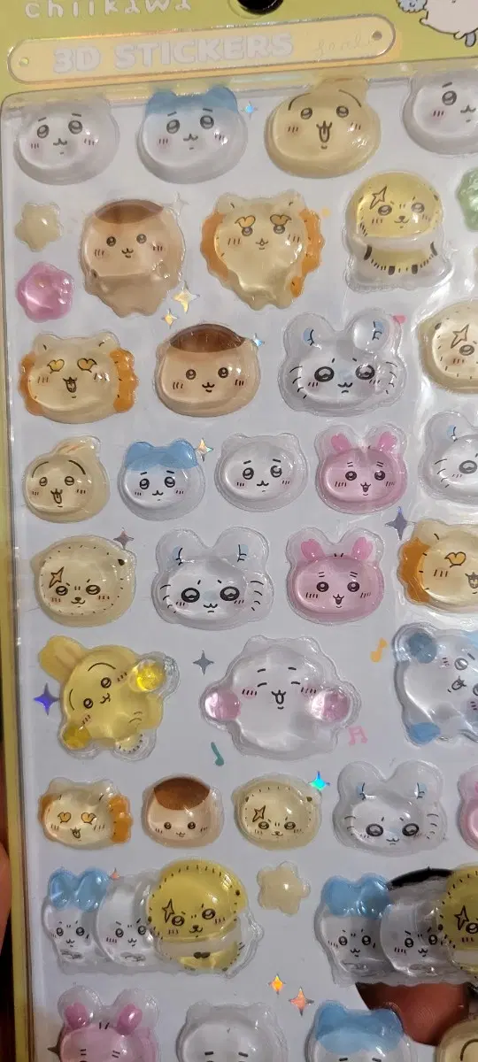 치이카와 3D 봉봉스티커 / 우사기,치이카와,하치와레,모몽가