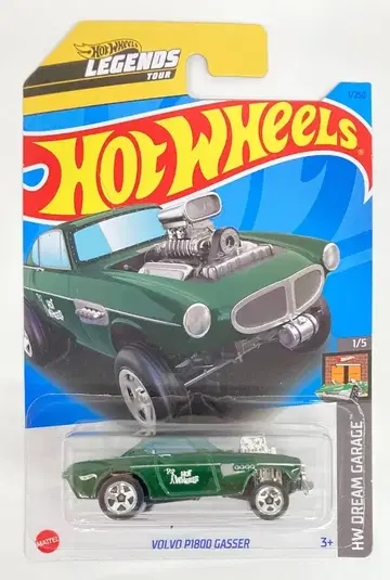 MATTEL HOTWHEELS HW DREAM GARAGE 1/5 HNJ75 볼보 P1800 GASSER/그린 1/250