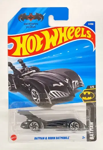 MATTEL HOTWHEELS BATMAN 1/5 HYW60 BATMAN & ROBIN BATMOBILE 2/250