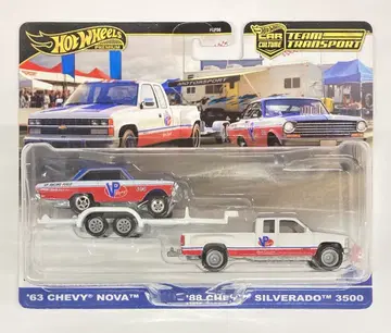 MATTEL HOTWHEELS TEAM TRANSPORT HRV42 '63 CHEVY NOVA/'88 CHEVY SILVERADO 3500 #68