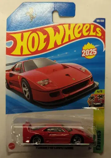 MATTEL EXOTICS 4/5 HOTWHEELS FERRARIF40COMPETIZIONE 198/250