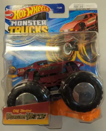 MATTEL MONSTER TRUCKS/LEADING LEGENDS 3/6 HOTWHEELS MONSTER VETTE 레드 3/6
