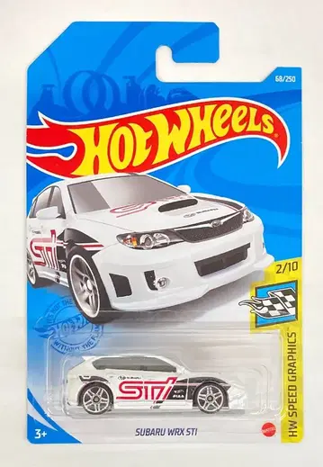 MATTEL HOTWHEELS HW SPEED GRAPHICS 2/10 HCM54 SUBARU WRX STI/화이트 68/250