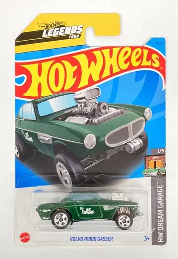 MATTEL HOTWHEELS HW DREAM GARAGE 1/5 HNJ75 VOLVO P1800 GASSER/그린 1/250