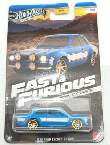 MATTEL HOTWHEELS FAST&FURIOUS BRIAN O'CONNER JBY32 1970 FORD ESCORT RS1600 4/5