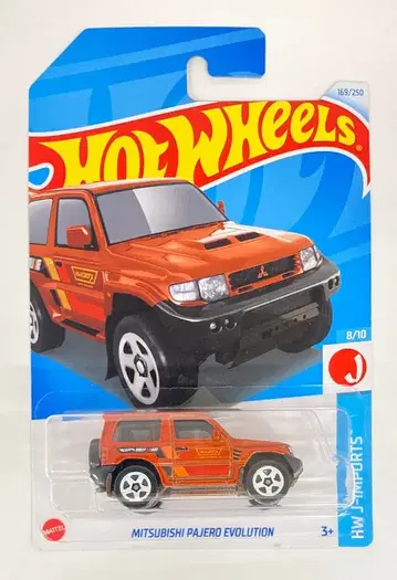 MATTEL HW J-IMPORTS 8/10 HOTWHEELS 미쓰비시 파제로 에볼루션 오렌지 169/250