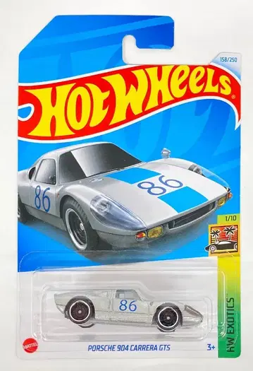 MATTEL HOTWHEELS HW EXOTICS 1/10 HRY73 PORSCHE 904 CARRERA GTS #86 158/250
