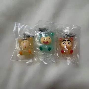 짱구는 못말려(크레용 신짱) 메지루시 액세서리 신짱 맹구 3종 세트
