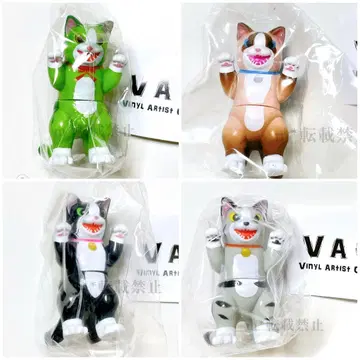 VAG VINYL ARTIST GACHA 화묘 괴수 네고라 4종 세트